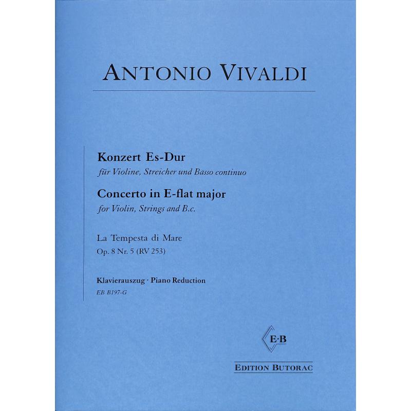 Titelbild für BUTORAC -B197-G - Concerto Es-Dur op 8/5 RV 253 F 1/26 T 80 la tampesta di mare