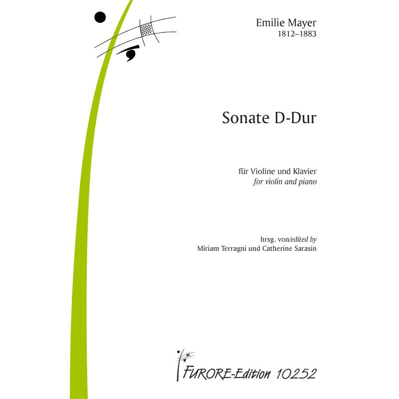 Titelbild für FUE 10252 - Sonate D-Dur