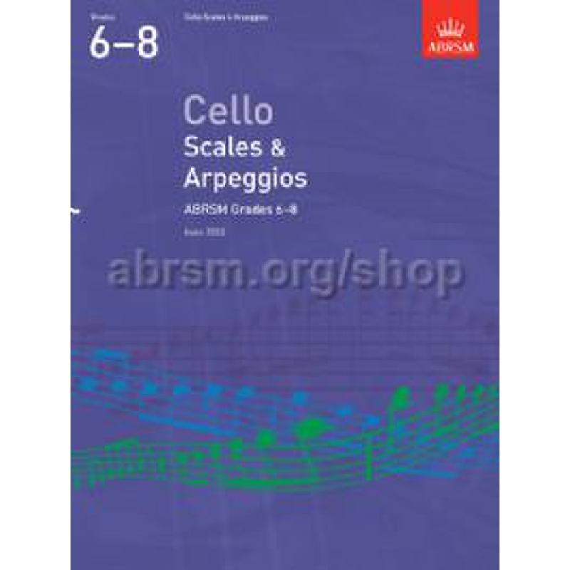 Titelbild für 978-1-84849-353-7 - Cello scales + arpeggios 1-5 from 2012 | Cello scales + arpeggios 6-8 from 2012