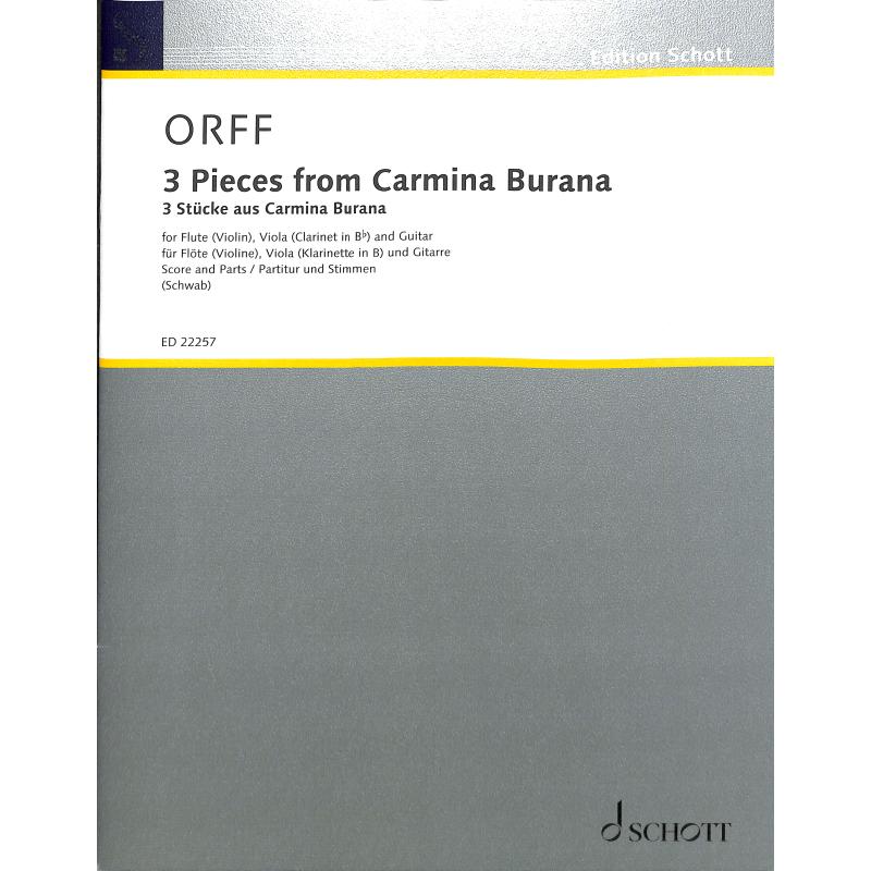 Titelbild für ED 22257 - 3 Stücke auf Carmina Burana