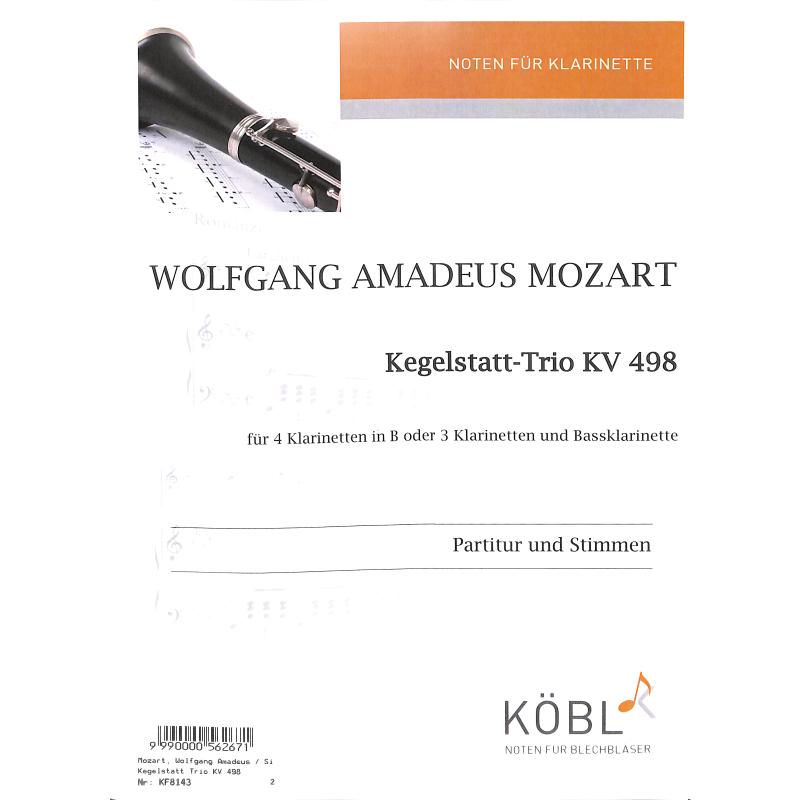Titelbild für DIEWA 143 - Kegelstatt Trio KV 498