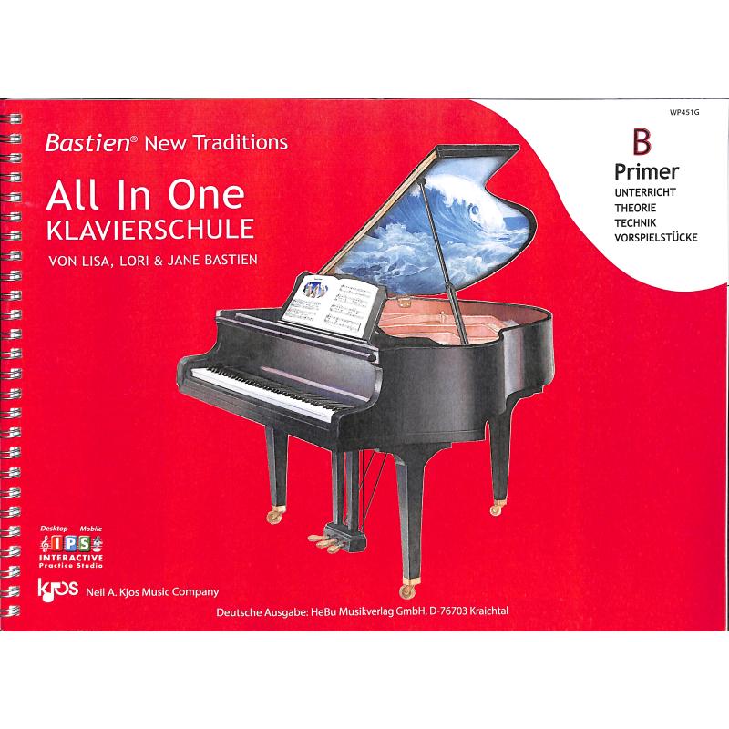 Titelbild für KJOS -WP451G - All in one Klavierschule - Primer B