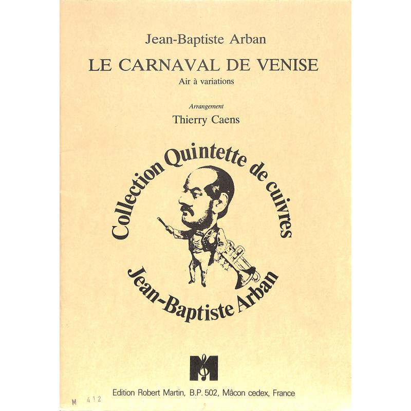 Titelbild für MARTIN 1766 - Le carnaval de Venise | Air et Variations