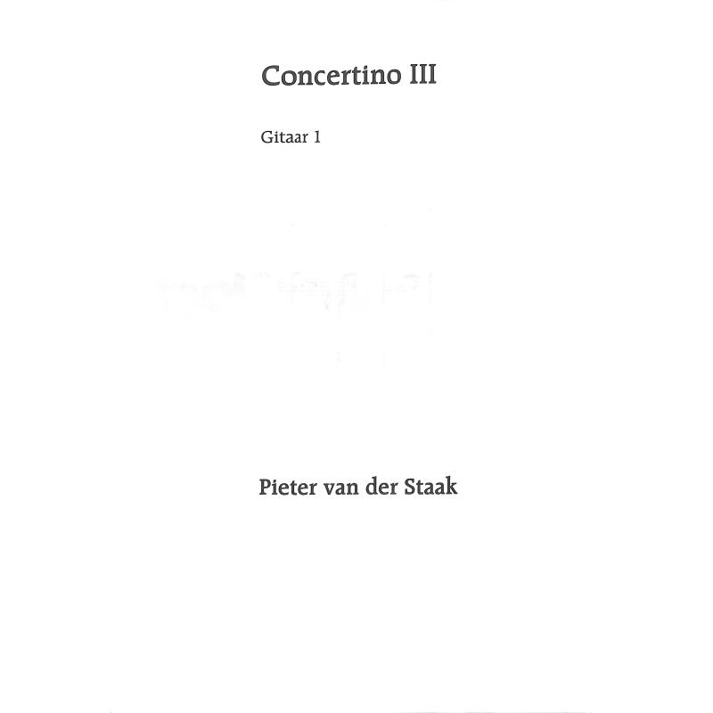 Titelbild für DONEMUS 3211-P - Concertino 3