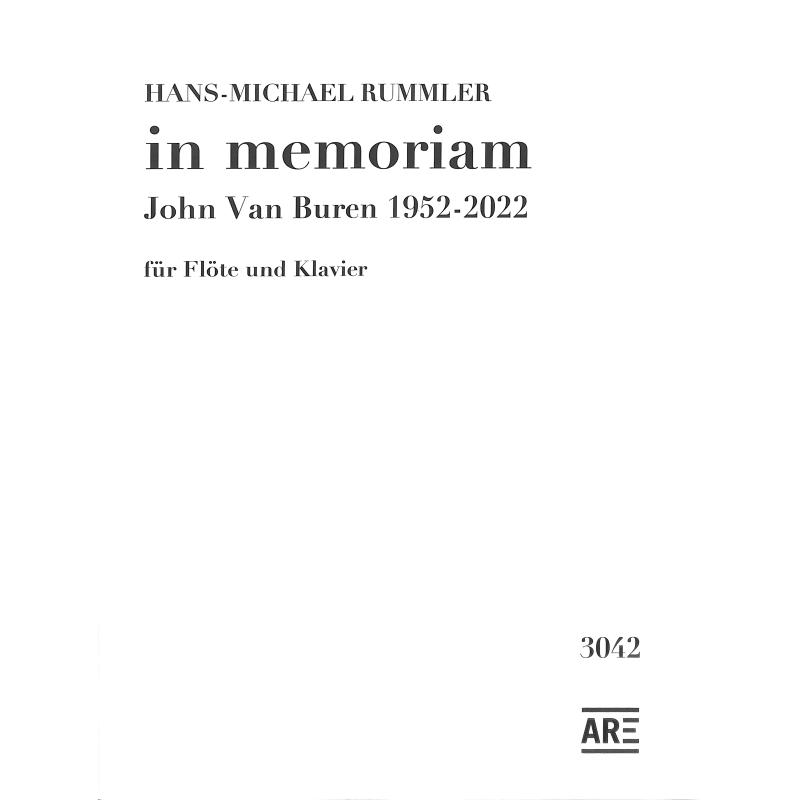 Titelbild für ARE 3042 - In memoriam John van Buren 1952-2022