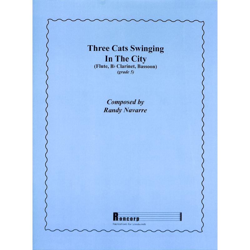 Titelbild für PRESSER -N1198 - Three cats swinging in the city