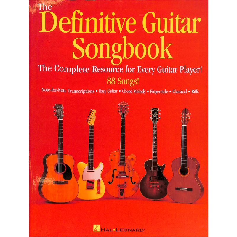 Titelbild für HL 699267 - The definitive guitar songbook