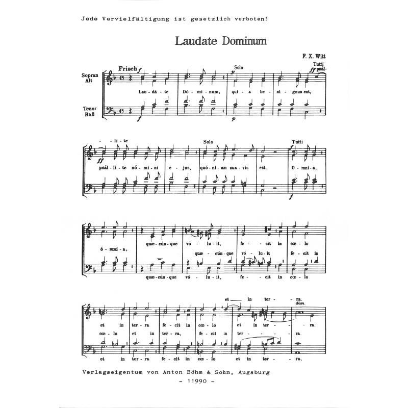 Titelbild für BOEHM 11990-03 - Laudate dominum