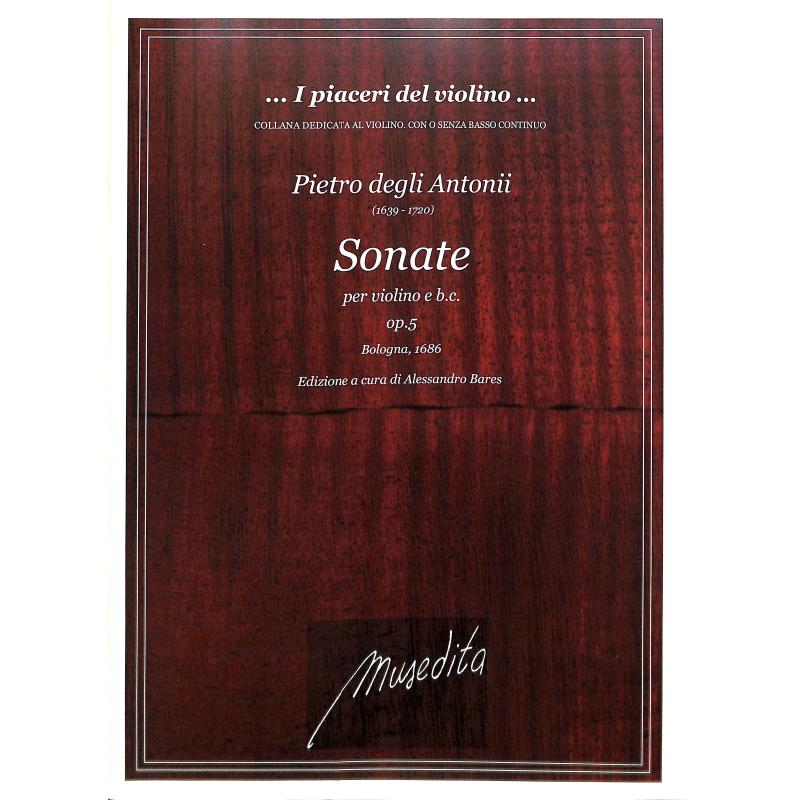 Titelbild für MUSEDITA -DE205 - Sonate op 5