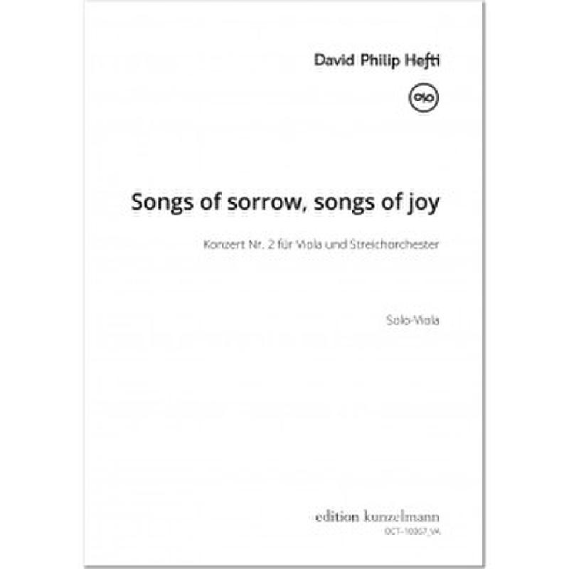 Titelbild für OCT 10367-VA - Songs of sorrow songs of joy
