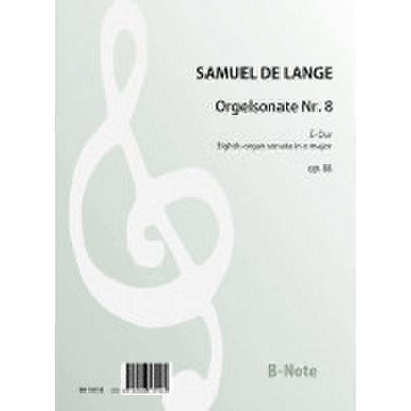 Titelbild für BNOTE -BN18158 - Sonate 8 E-Dur op88