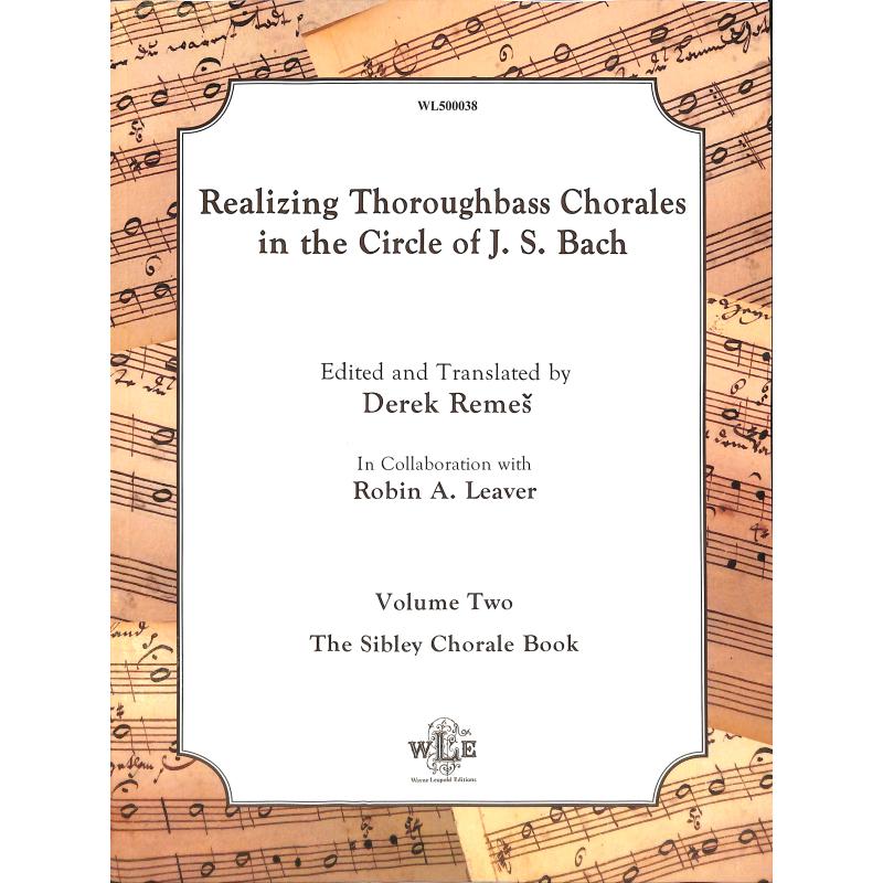 Titelbild für WL 500038 - Realizing thoroughbass chorals in the circle of J S Bach