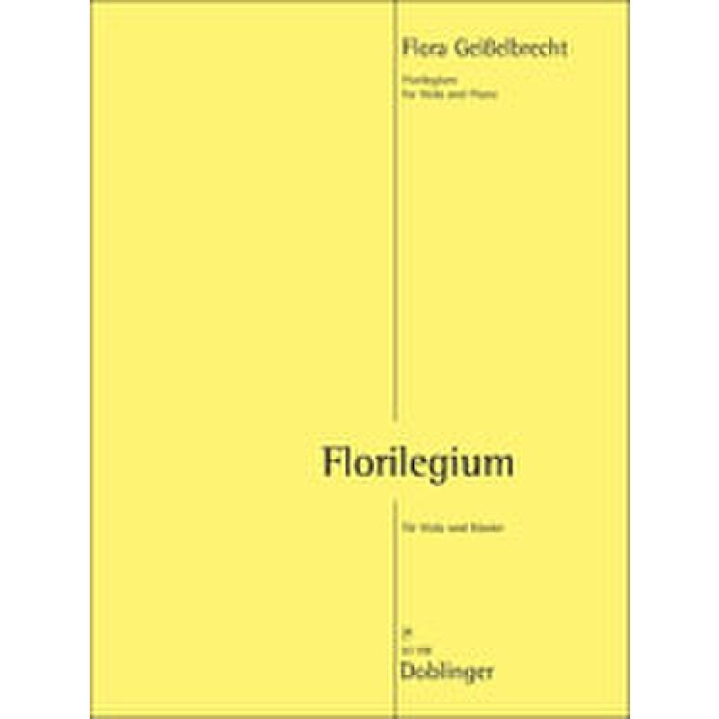 Titelbild für DO 03598 - Florilegium