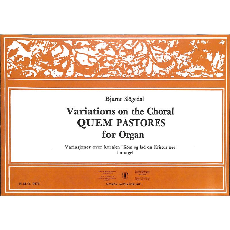 Titelbild für NMO 9473 - Variations on the choral Quem pastores