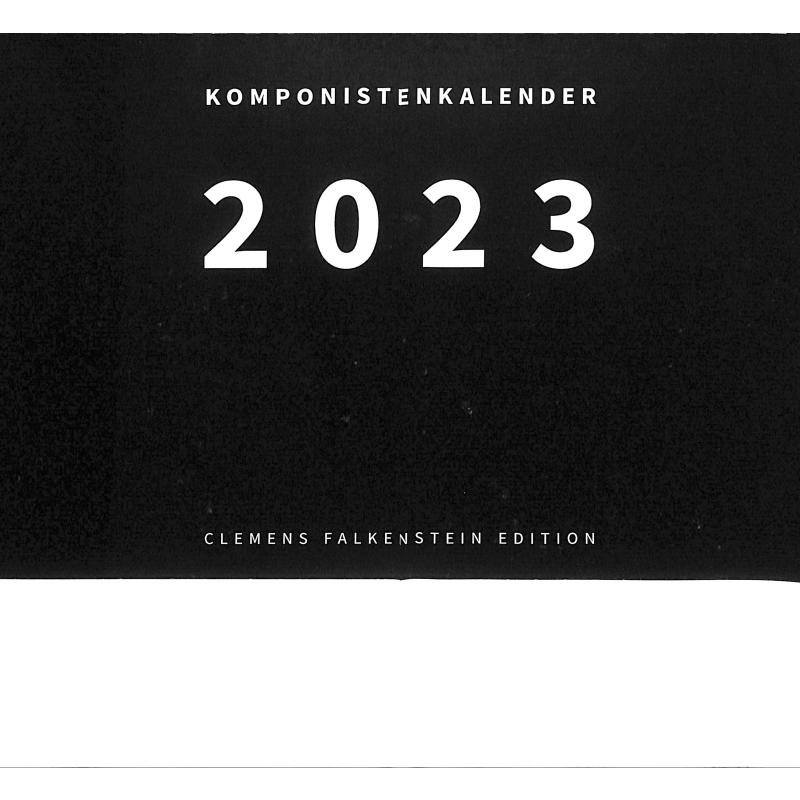 Titelbild für CFE 2023 - Komponistenkalender 2023