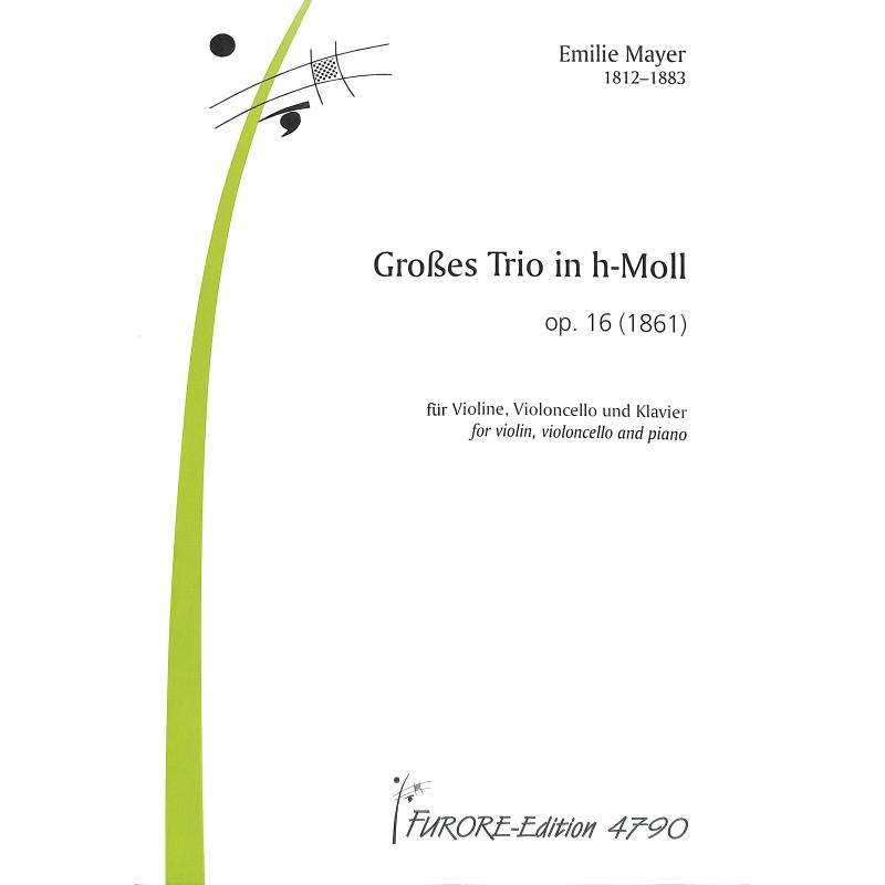 Titelbild für FUE 4790 - Großes Trio h-moll op 16