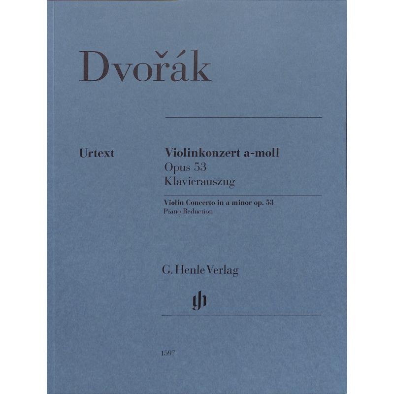 Titelbild für HN 1597 - Konzert a-moll op 53