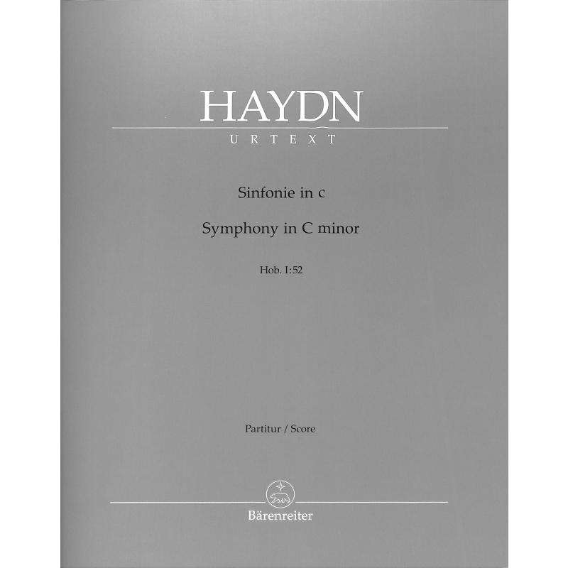 Titelbild für BA 10990 - Sinfonie 52 c-moll Hob 1/52
