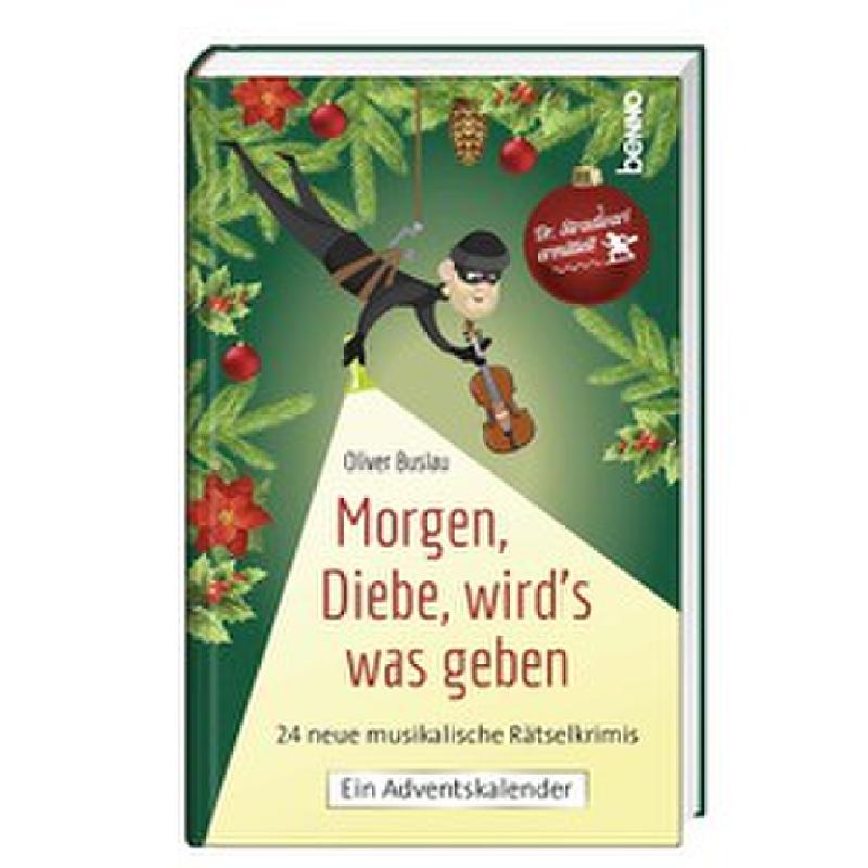 Titelbild für 978-3-7462-6153-9 - Morgen Diebe wird's was geben | 24 neue musikalische Rätselkrimis