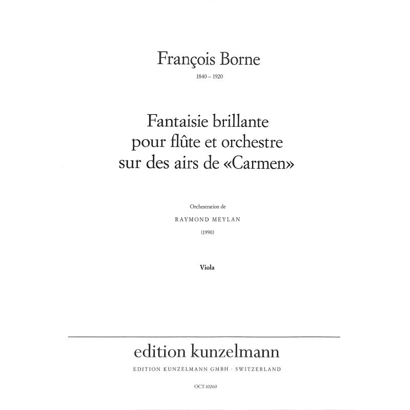 Titelbild für OCT 10260-VA - Fantaisie brillante aus Carmen (von Georges Bizet)