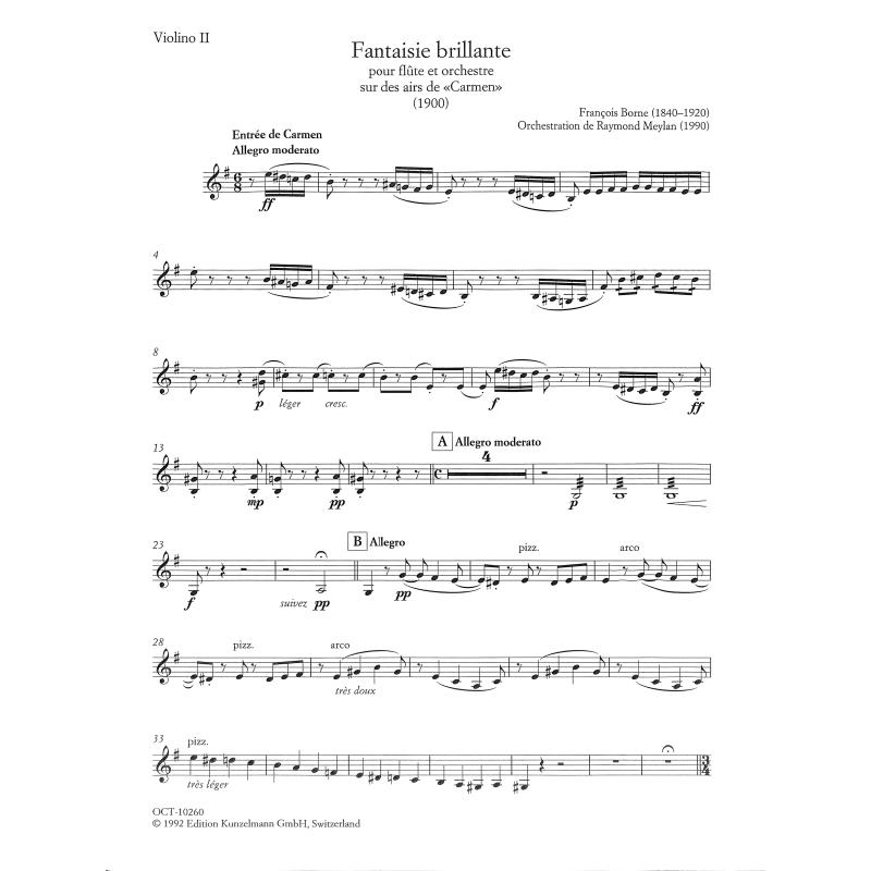 Titelbild für OCT 10260-VL2 - Fantaisie brillante aus Carmen (von Georges Bizet)