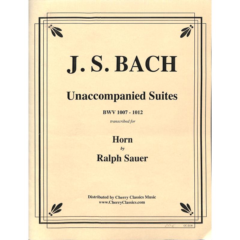 Titelbild für UETZ -CC2138 - Unaccompanied Suites BWV 1007 - 1012