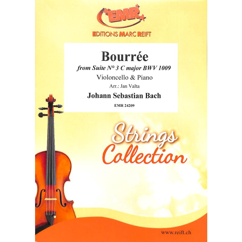 Titelbild für EMR 24209 - Bourree aus Suite 3 C-Dur BWV 1009