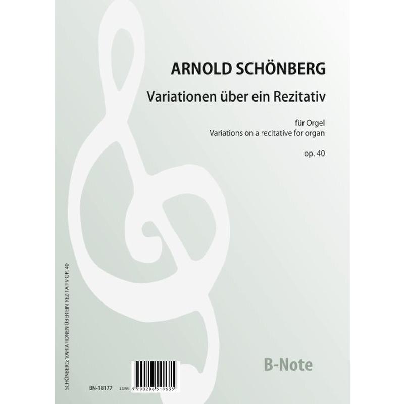 Titelbild für BNOTE -BN18177 - Variationen über ein Rezitativ op 40
