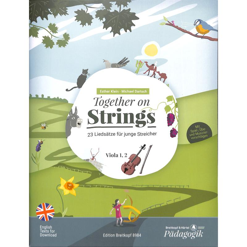 Titelbild für EB 8984 - Together on strings | 23 Liedsätze für junge Streicher