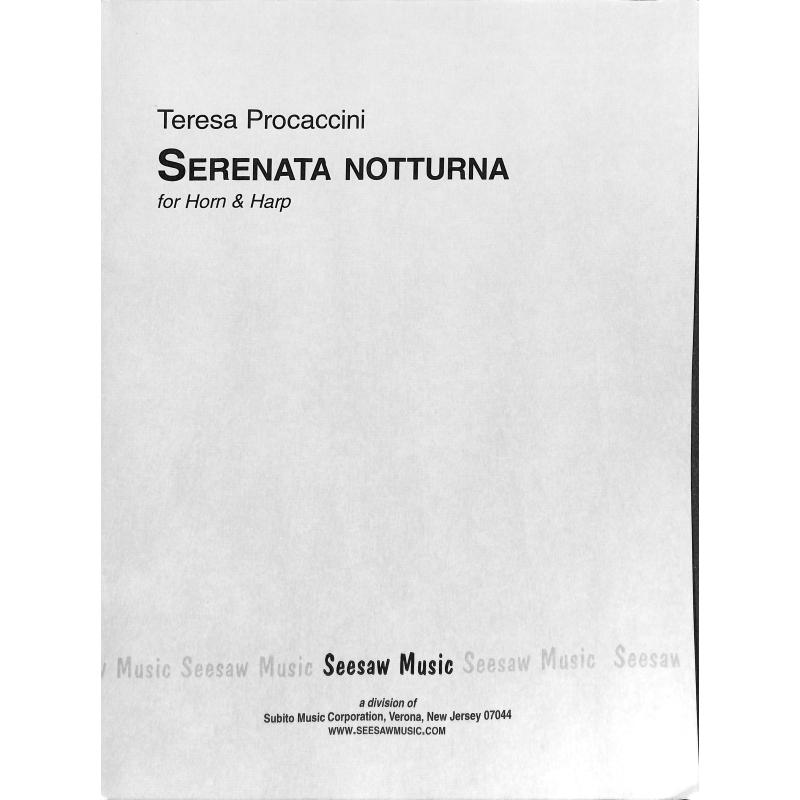 Titelbild für SEESAW 50025250 - Serenata Notturna