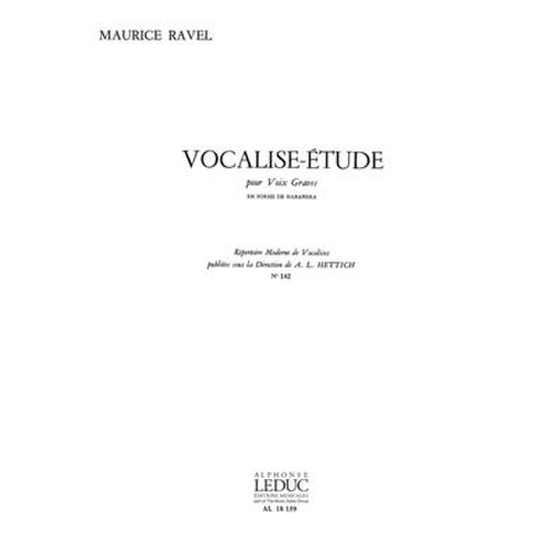 Titelbild für AL 18159 - Vocalise Etude en forme de Habanera