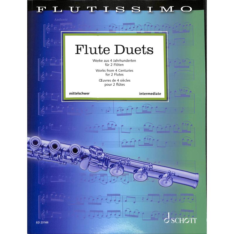 Titelbild für ED 23166 - Flute duets | Werke aus 4 Jahrhunderten