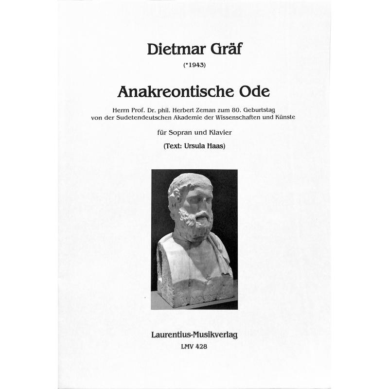 Titelbild für LMV 428 - Anakreontische Ode