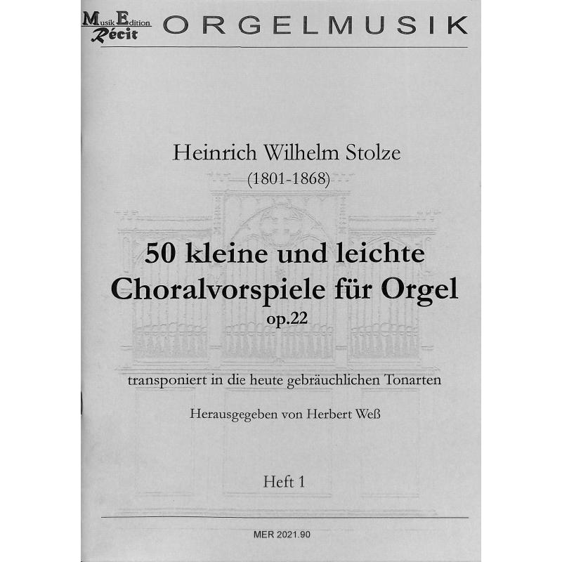 Titelbild für RECIT 2020-90 - 20 kleine und leichte Choralvorspiele op 22/1