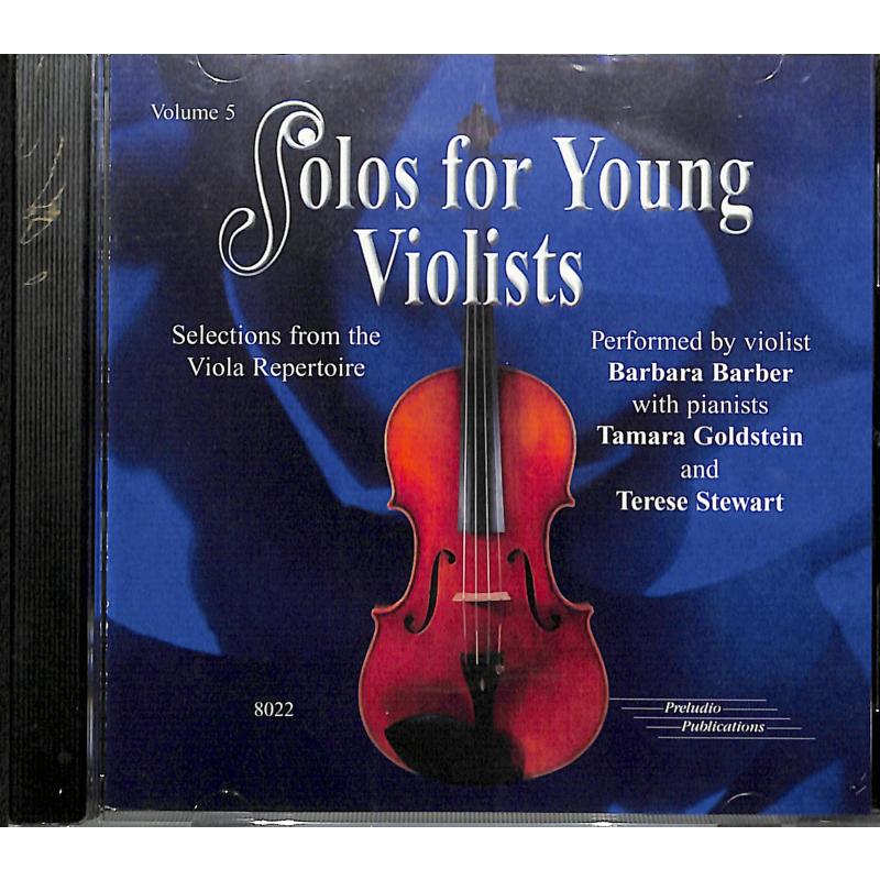 Titelbild für SBMT 8022 - Solos for young violists 5