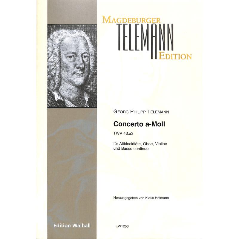 Titelbild für WALHALL 1253 - Concerto a-moll TWV 43/A3