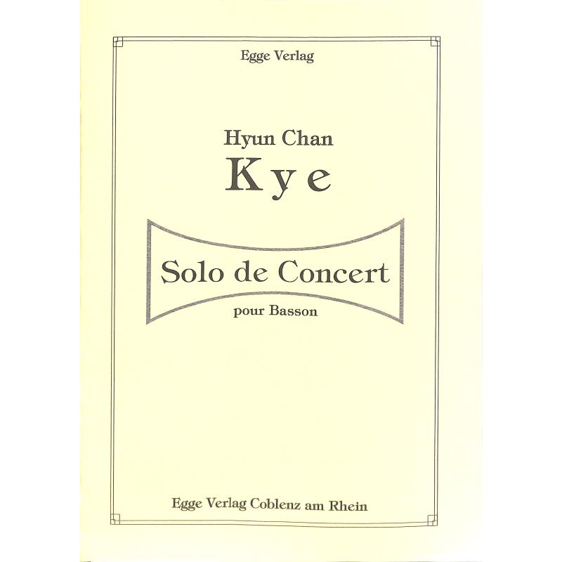 Titelbild für EGGE 4216 - Solo de concert