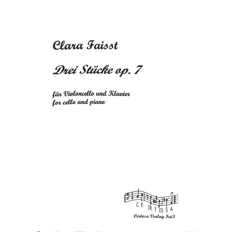 Titelbild für CERTOSA -FAI3 - 3 Stücke op 7