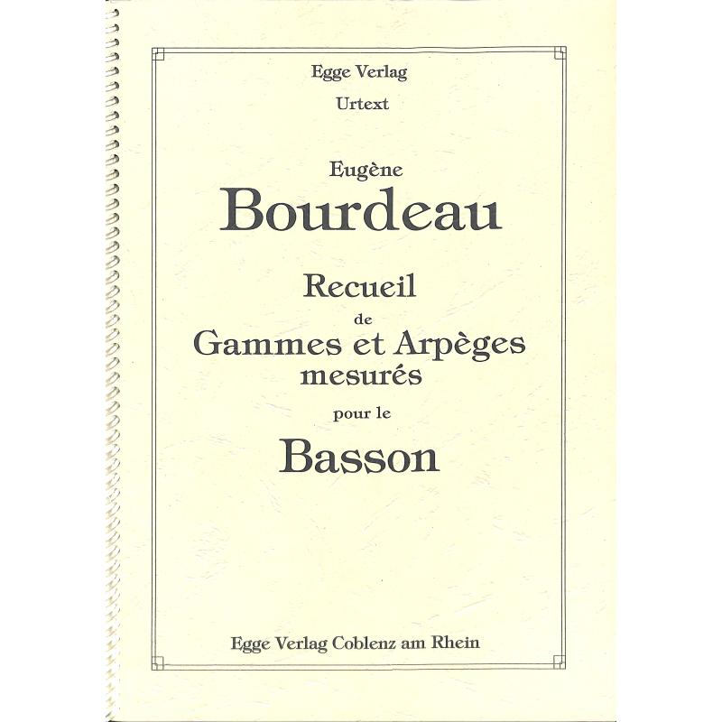 Titelbild für EGGE 3614 - Recueil de Gammes et Arpeges mesures
