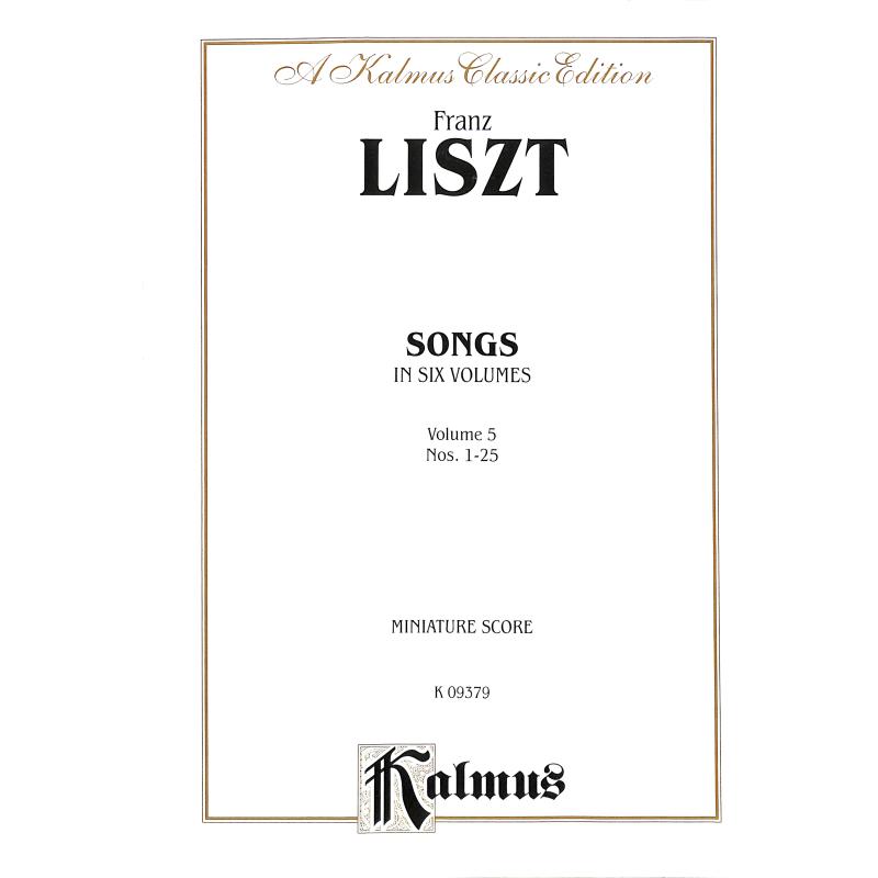 Titelbild für KALMUS 9379 - Songs 5