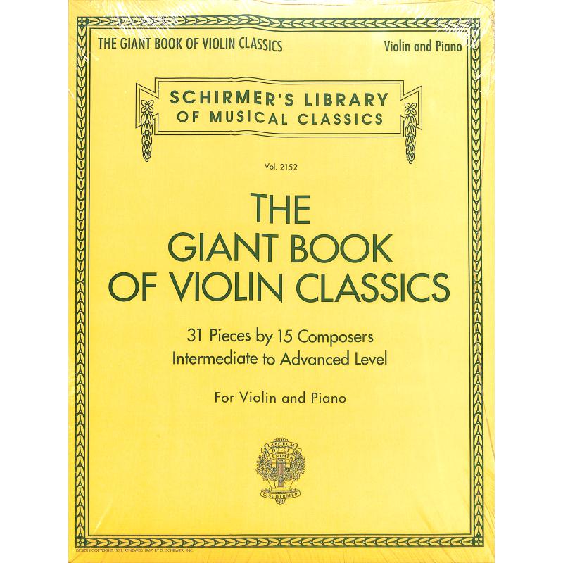 Titelbild für HL 50603630 - The giant book of violin classics