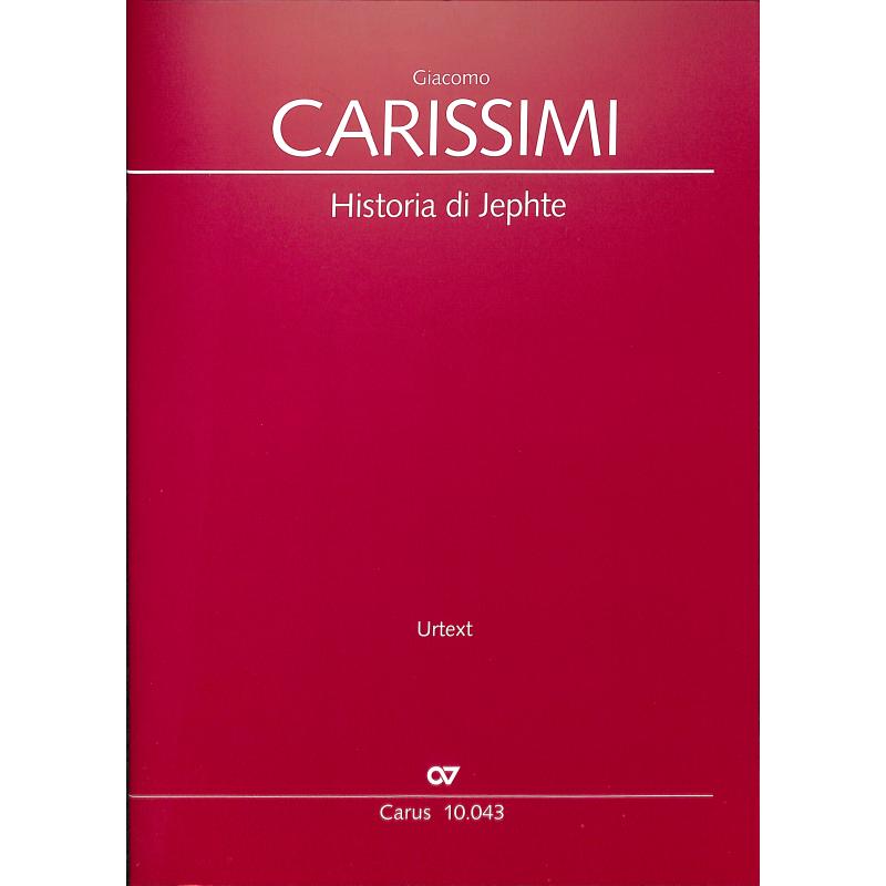 Titelbild für CARUS 10043-00 - Historia di Jephte (lat)