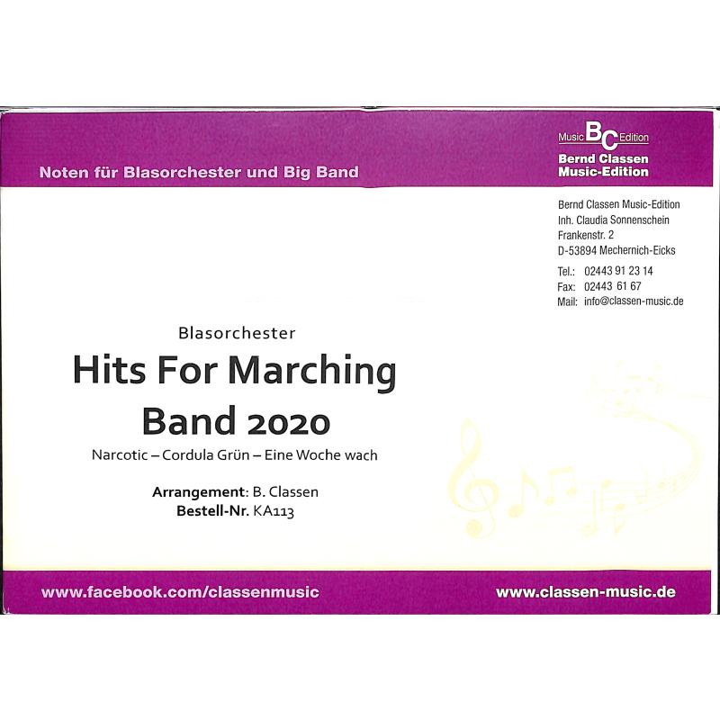 Titelbild für CLASSEN -KA113 - Hits for Marching Band 2020