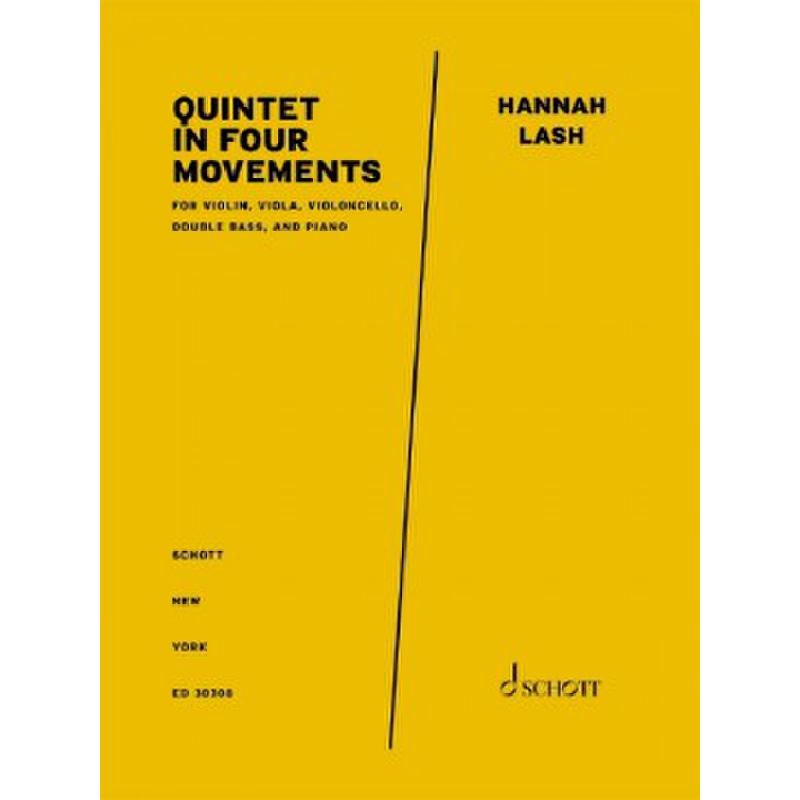 Titelbild für ED 30308 - Quintet in four movements