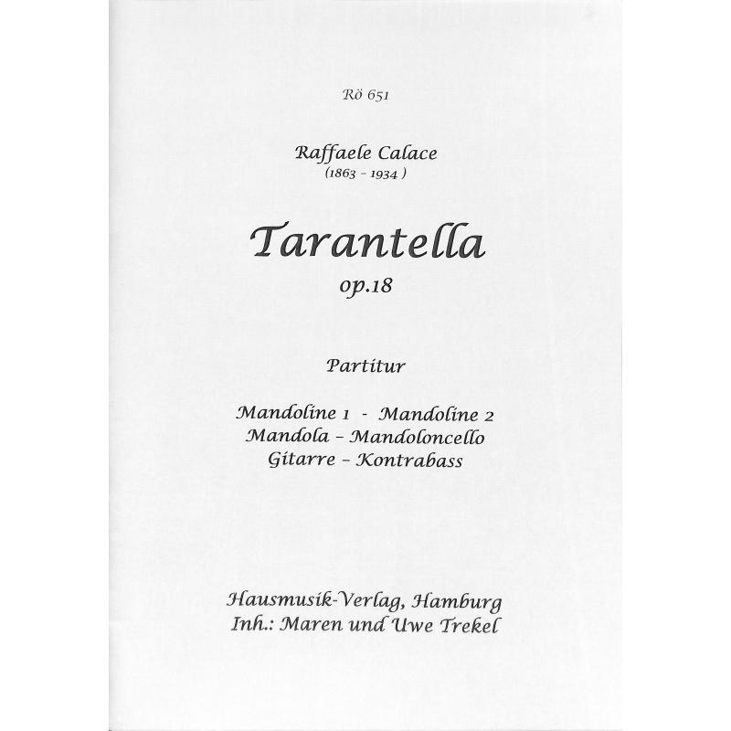 Titelbild für TREKEL -ROE-651-P - Tarantella op 18