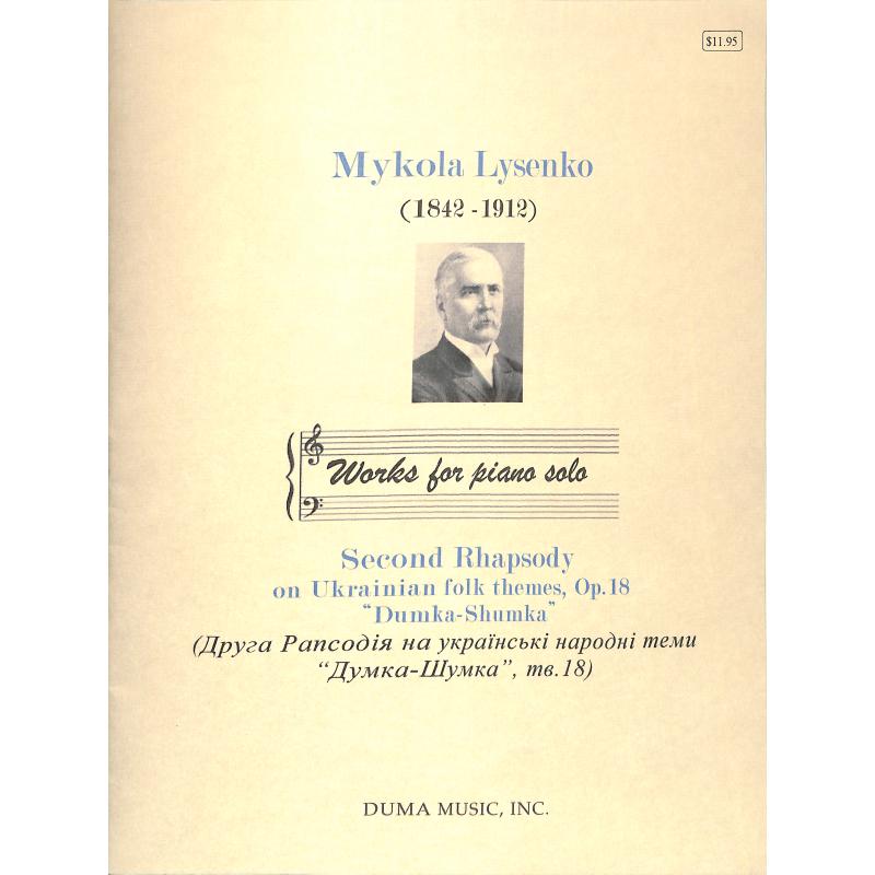 Titelbild für DUMA 10 - Second Rhapsody on Ukrainian Folk Themes op 18