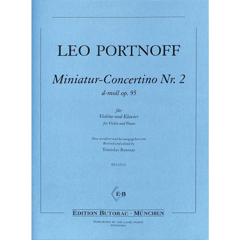 Titelbild für BUTORAC -L172-G - Miniatur Concertino 2  d-moll op 95