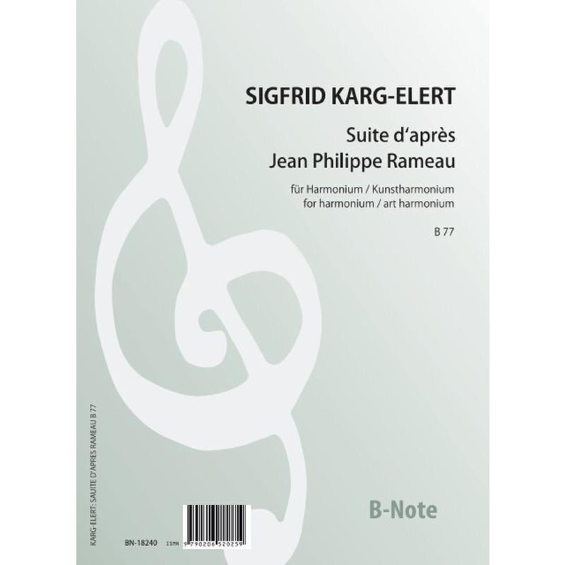 Titelbild für BNOTE -BN18240 - Suite d'apres Jean Philippe Rameau