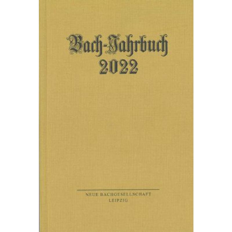 Titelbild für MERS 5222 - Bach Jahrbuch 2022