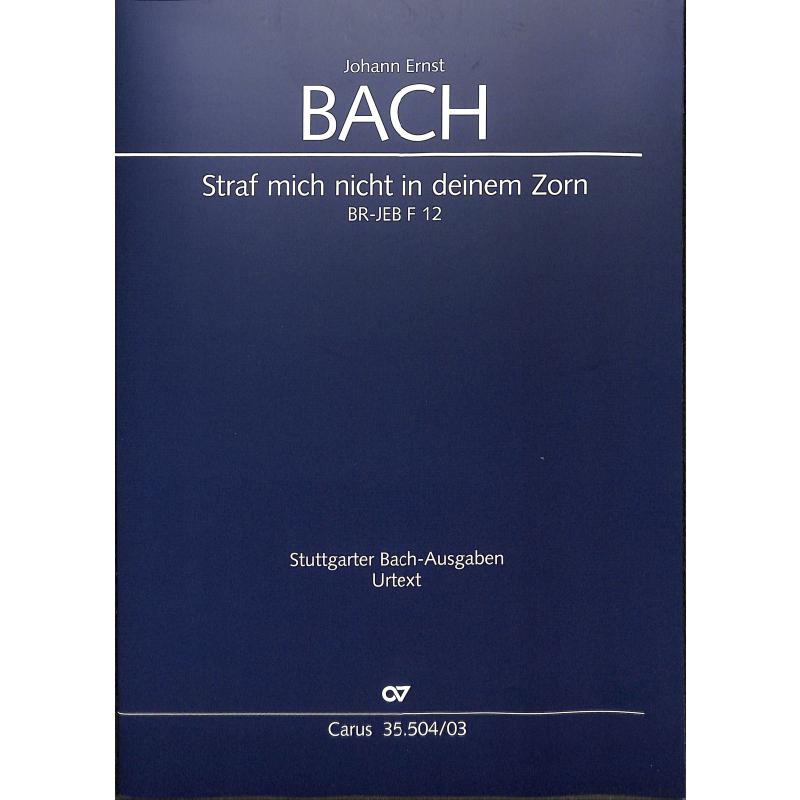Titelbild für CARUS 35504-03 - Straf mich nicht in deinem Zorn